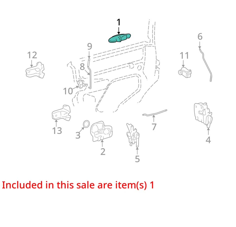 SE ADAPTA A MANIJA DE COCHE URBANO LINCOLN 2003-2011 PUERTA ASM EXTERIOR 6W1Z5426605AB - NUEVO OEM Foto 2 de 3
