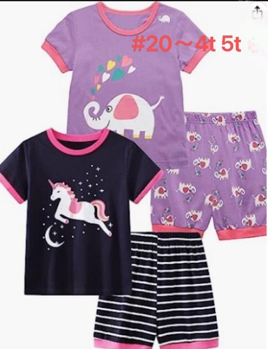 Girls / Boys 4 pc 95% cotton pajamas - Picture 12 of 31