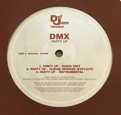 Dmx Party Up Vinyl 12 Single Record Exc Ebay