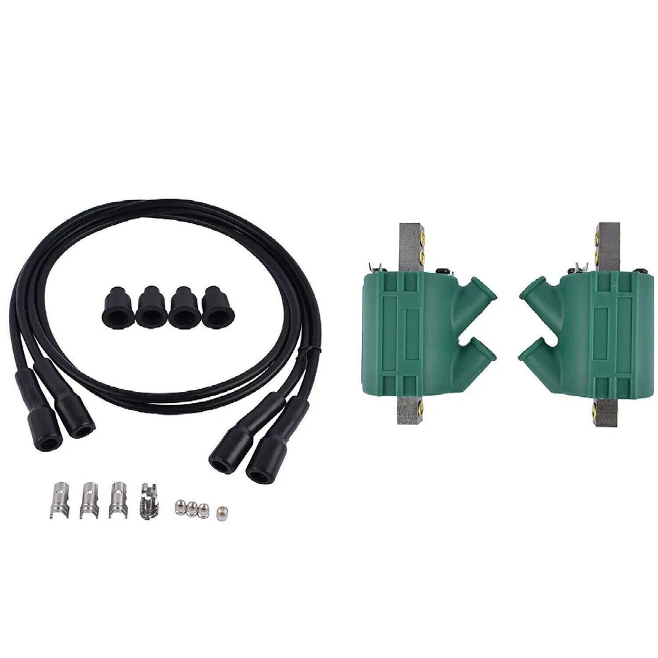 Ignition Coils Wires Kit Fit For Kawasaki KZ1000 1979-1980 DC1-1 DW200 Foto 2 de 4