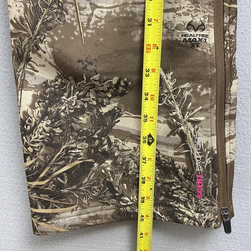 Real Tree Max-1 XT Ladies M Soft shell Camo Pants Scent Factor Wind Water Resist - Picture 3 of 14