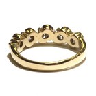 14k yellow gold 1.25ct S Bar round diamond anniversary wedding band ring 6.1g — photo 7