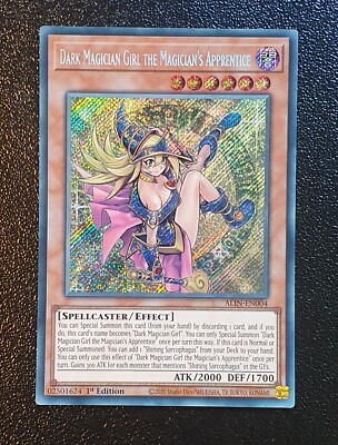 Yugioh ALIN-EN004 Dark Magician Girl the Magician's Apprentice Secret Rare MINT