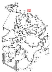 Audi 7L6121157J Engine Coolant Hose/Cooling System Misc
