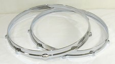 14" 10 hole Die Cast Drum Hoops 1 Batter  1 Snare Build Restoration Set Chrome