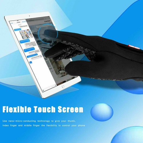 Winter Handschuhe Touchscreen Thermo Warme Windproof Wasserdicht Herren Damen DE - Bild 6 von 19