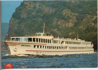 20034053 - Schiff, -Brittania-,Deutsche Rheinschiffahrt AG Schifffahrt 1985