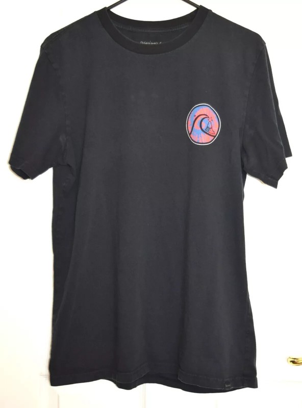 QUIKSILVER T-SHIRT - BLACK - MEDIUM - GREAT VIBES