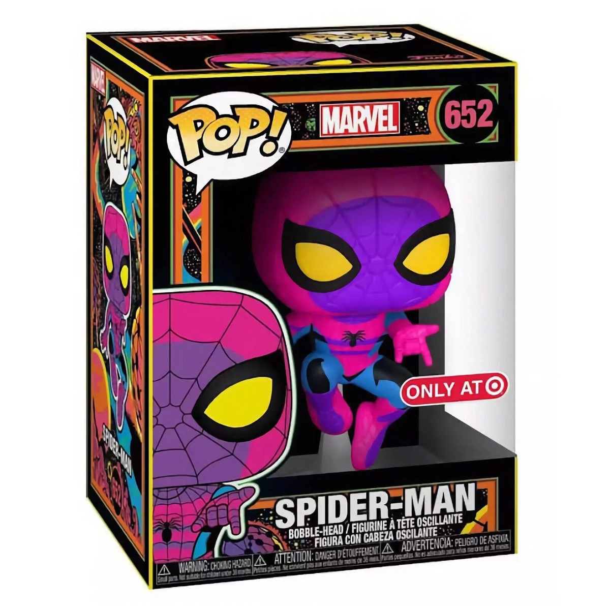 Funko Pop! Marvel Black Light Spider Man 652 Target Exclusive | eBay