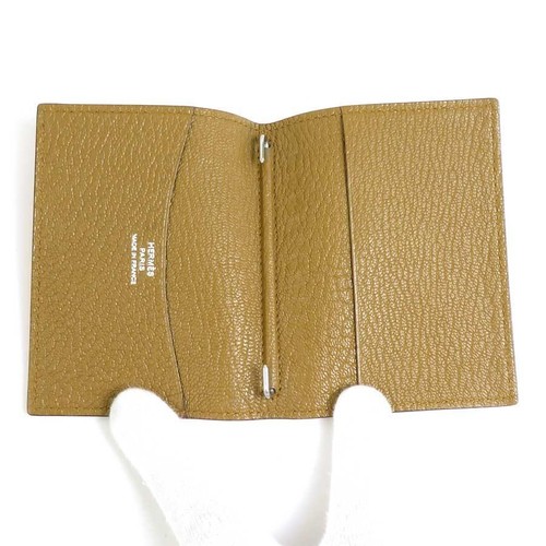 HERMES Authentic Leather Notebook Cover Accessory Pink Brown Made in France VN02 - Picture 3 of 5