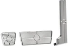 BILLET SPECIALTIES POLISHED PEDAL KIT,GAS,BRAKE,& PARKING BRAKE,58-64 AUTOMATIC