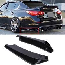 Gloss Black Rear Bumper Lip Splitter Diffuser Kits For Infiniti G37 Q50 Q60 Q70