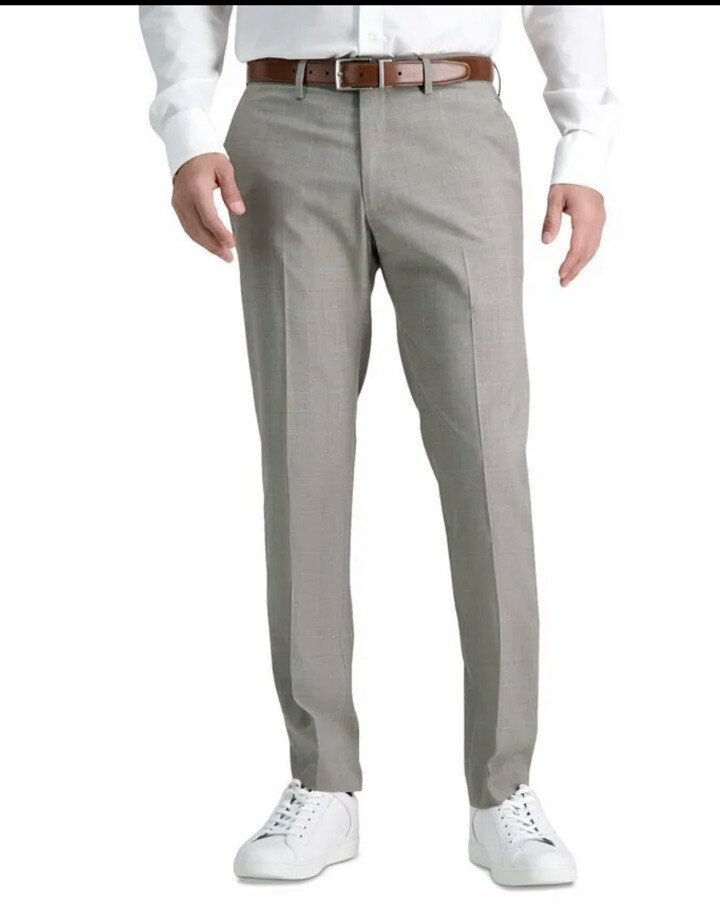 kenneth cole reaction men's slim-fit stretch dress pants Kenneth Cole Reaction Men's Slim Fit Solid Performance Dress Pant main image 1