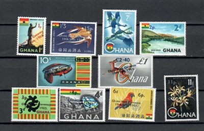 GHANA BRITISH COLLECTION OF MNH COMMEMORATIVE SET OF STAMP LOT