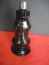 1970's AVON Cosmetics Green Glass Horse Head Empty Bottle Rare Vintage