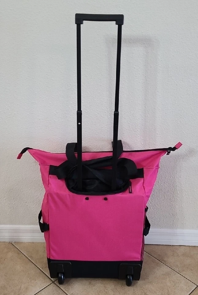 Bolso de Mano Olympia Casual Gear Sports Plus Rolling Shopper RS-200 Rosa Nuevo de Colección Foto 3 de 4