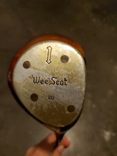 Vintage "Wee" Scot Hand Made Persimmon Wood Golf Driver Model 20