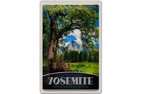 Blechschild Reise 20X30 Cm Yosemite Amerika Natur BäUme Gebirge Schild Tin Sign