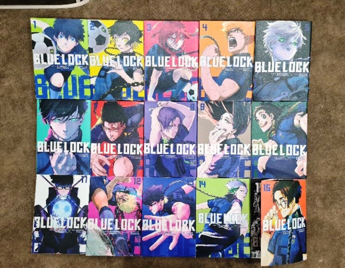 Blue Lock Manga Anime Volume 1-18 English Version Comic-DHL/FedEx