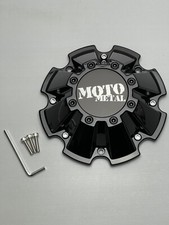 #Moto Metal Gloss Black Wheel Center Cap W/Screws M793BK01 M-793