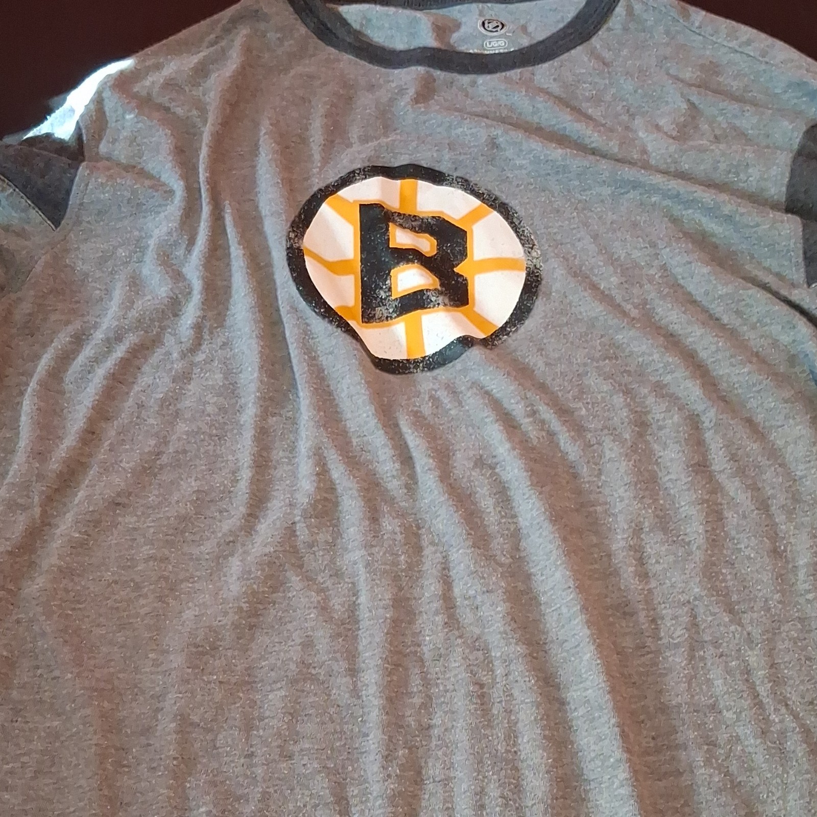 Boston Bruins NHL Officially Licensed Men's Gray Shirt Size L