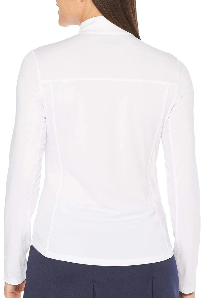 Camisa de golf PGA TOUR para mujer manga larga 1/4 cremallera, protección solar Foto 3 de 4