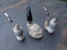 3 Vintage Avon Aftershave Lotion Dutch Pipe Dog Pipe Taiwinds & Spicy