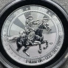 1 oz .9999 Silver Cowboy Rifleman Round W/ Buffalo Privy Scottsdale Mint