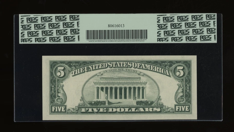 DBR 1969 $5 FRN Philadelphia Fr. 1969-C PCGS 64 PPQ Serial C12246525A - Image 2 of 2