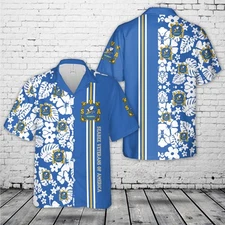 US Navy Seabee Veterans of America Hawaiian Shirt