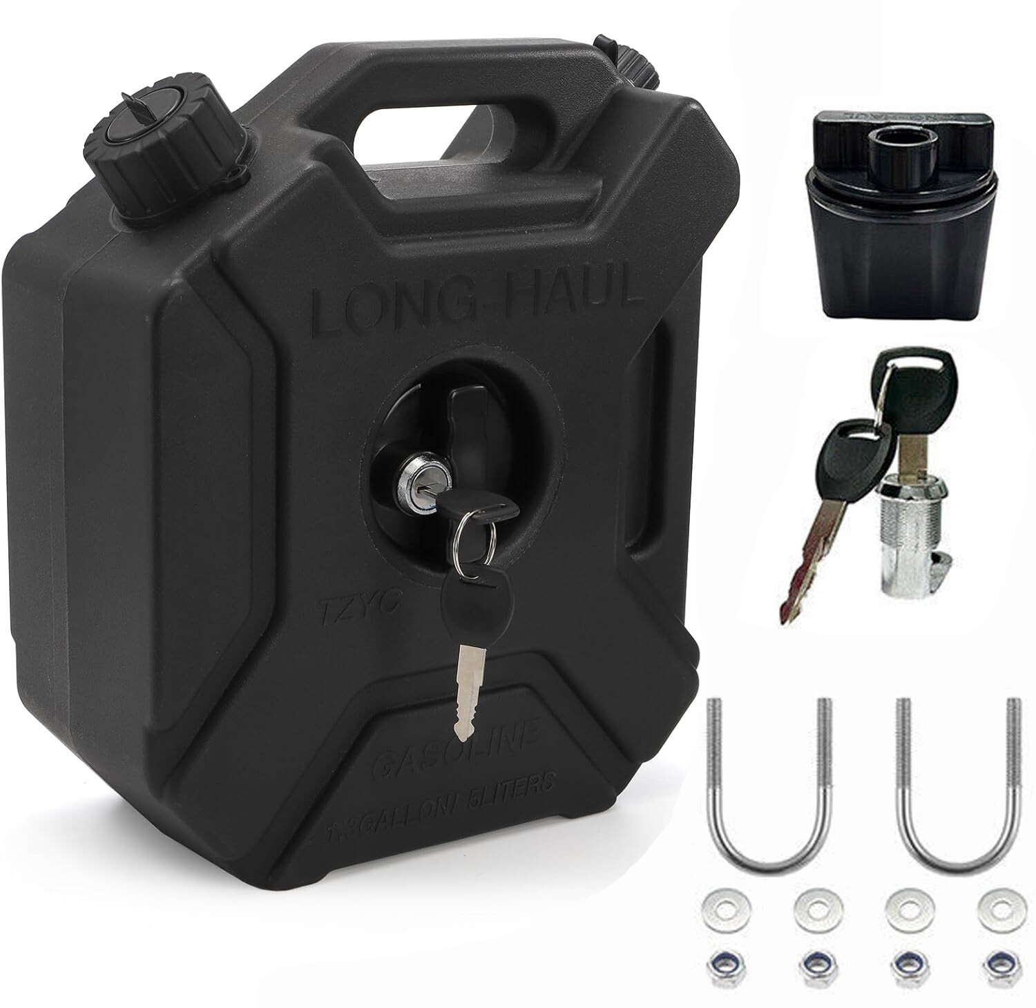 5L Gas Fuel Tank Gas Can Oil Storage Can For ATV UTV Gokart Motorcycle Car SUV