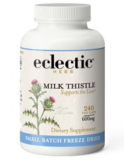 Worldwide 2 X Eclectic Institute Milk Thistle -- 600 mg - 240 Non-GMO Veg Caps