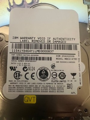 146GB SAS HDD Internal 15000RPM 2.5'' MBE2147RC   CA07069-B20900BA