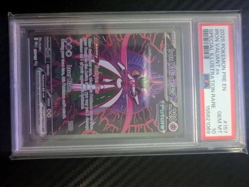 Iron Valiant ex 157/131 SIR Pokemon Prismatic Evolutions Gem Mint, PSA 10