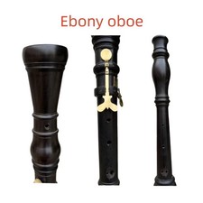 Hard Ebony wood oboe, Professional German Baroque model Oboe A-415HZ