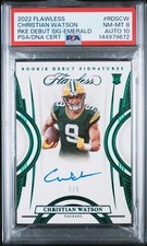 2022  FLAWLESS ROOKIE DEBUT SIGNATURES #RDSCW CHRISTIAN WATSON EMERALD 5/5