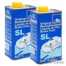 ORIGINAL ATE 2x 1 L LITER SL DOT4 BREMSFLÜSSIGKEIT BREMSEN FLÜSSIGKEIT 32488236 