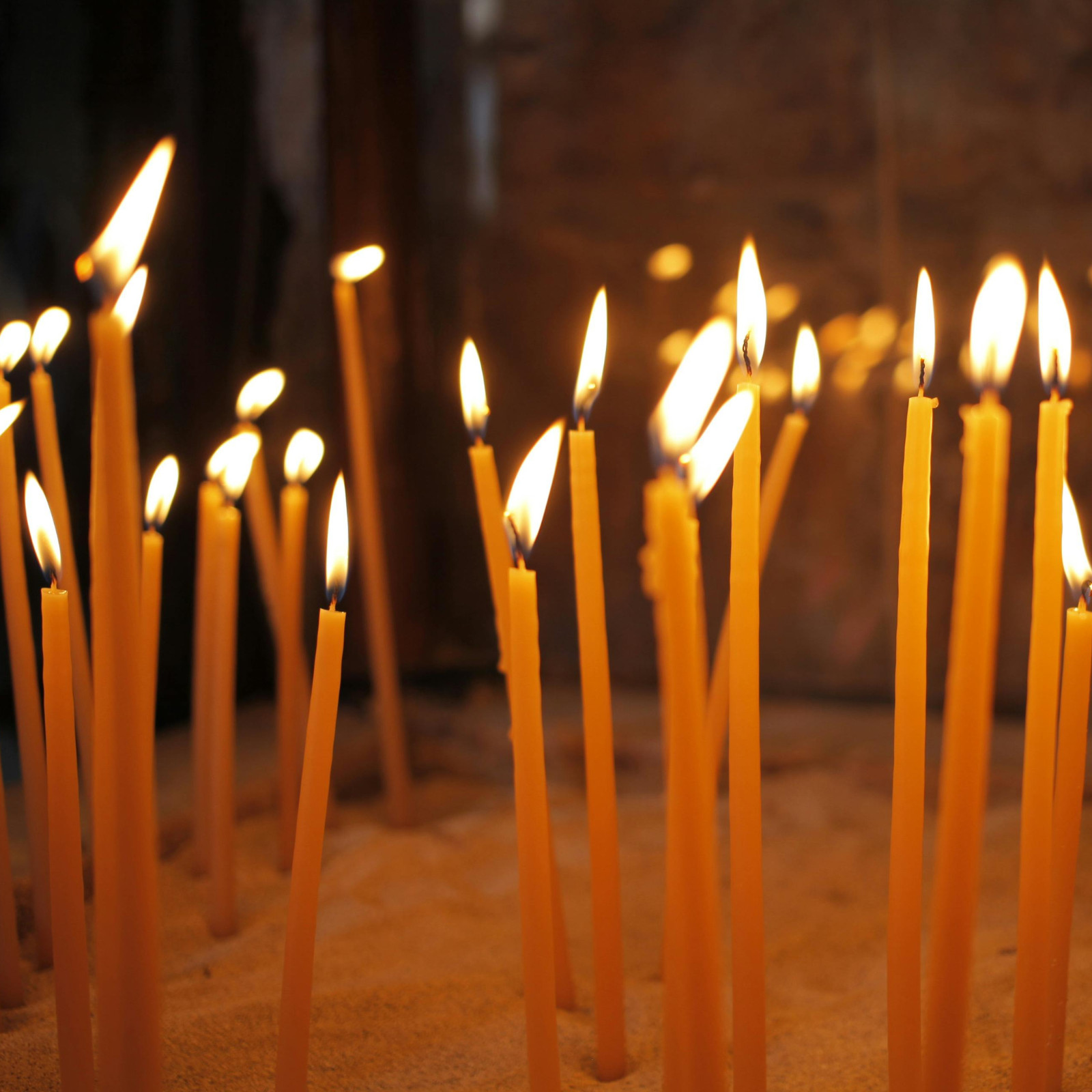 100% Pure Beeswax Thin Candles 6.5x0.22 inch Orthodox Slim Tapers Pack of 50