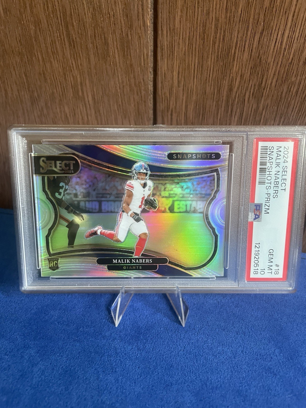 Malik Nabers Panini Select Snapshots #18 Prizm