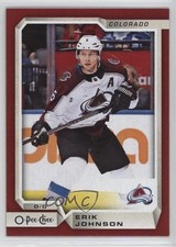 2018-19 O-Pee-Chee Red Blank Back Erik Johnson #349 0c3
