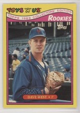 1989 Topps Toys R Us Rookies Box Set David West #33 0w8