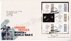 GB FDC COVER 2022 PRESTIGE STAMP BOOKLET DY43 UNSUNG HEROES WOMEN WWII LONDON
