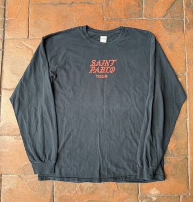 Kanye West Yeezy Saint Pablo 2016 Tour GA Long Sleeve Shirt Large