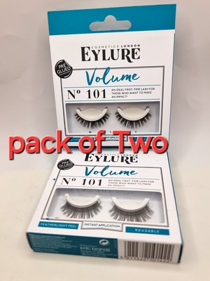 Eyelure Volume No 101 Pre Glued Eye Lash, ein Paar (2 Stück) B67/D.IH/E.CC/22