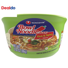 Fideos Ramen, Tazón de Ramen Instantáneo Gourmet, Sopa de Fideos Premium para Microondas, Caliente