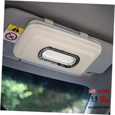 Beige Car Mask Tissue Holder - Sun Visor Napkin Holder - Car Tissue Holder