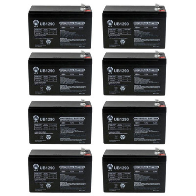 UPG 12V 9Ah BATTERY APC BACK-UPS XS1500 RBC109 PS-1290 - 8 Pack