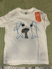 NWT Old Navy Kids Boys Girls Club Collaboration Tshirt Size S 6/7 Sharks