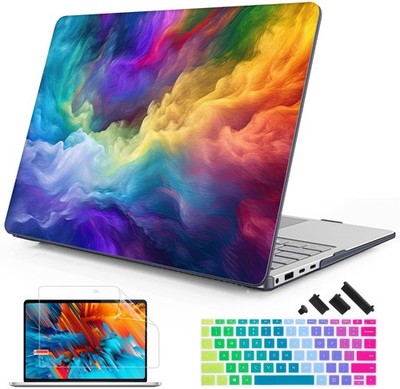Mektron Case for Microsoft Surface Laptop 7 13.8in Keyboard Cover Rainbow Cosmic