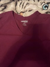 Maevn Momentum Scrub Set Burgundy XL Unisex Solid Medical Uniform